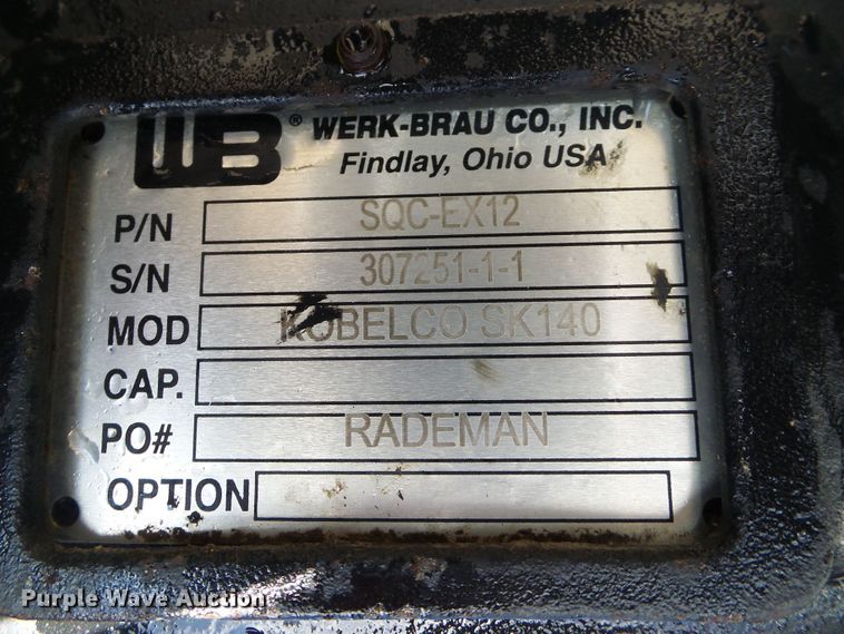 image for item DC2759 Werk-Brau SQC-EX12 quick coupler