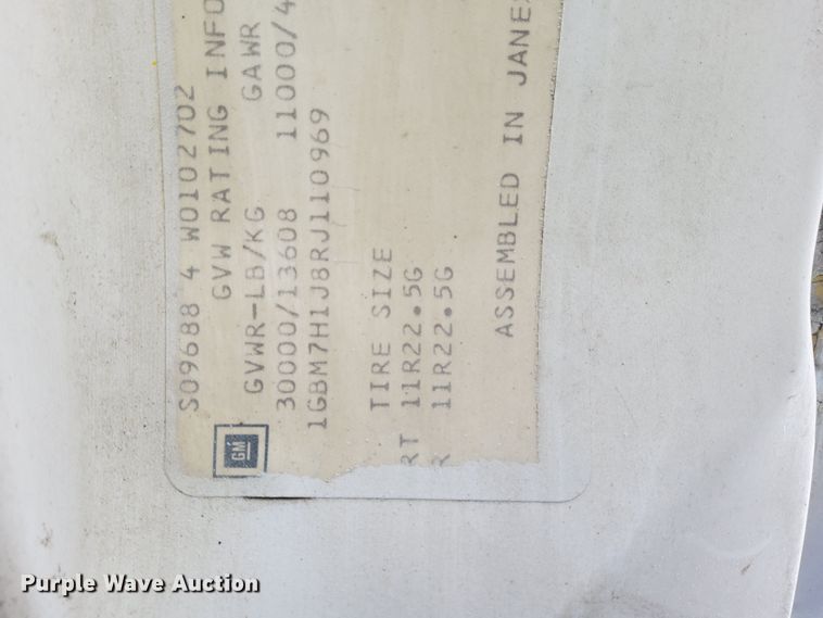 image for item DF6365 1994 GMC TopKick  bucket truck