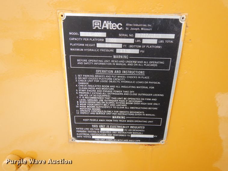 image for item DF6366 1995 GMC TopKick  bucket truck