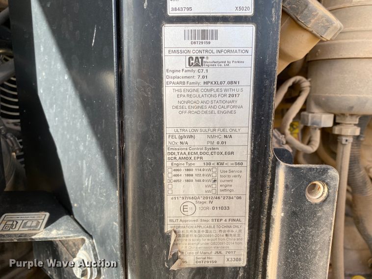 image for item DG8404 2017 Caterpillar 938M  wheel loader