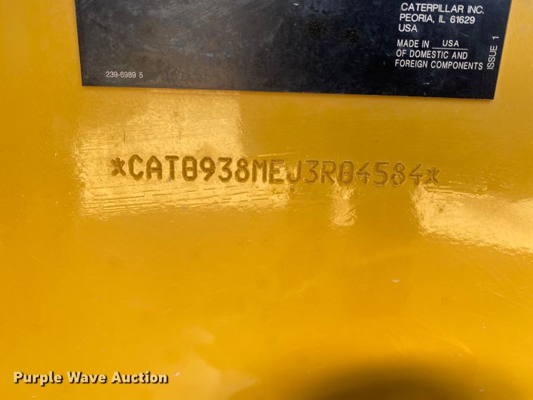 image for item DG8404 2017 Caterpillar 938M  wheel loader