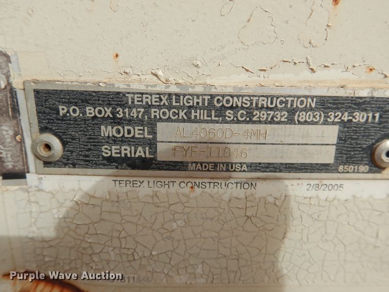 image for item DG8407 Terex AL4060D-4MH  light plant