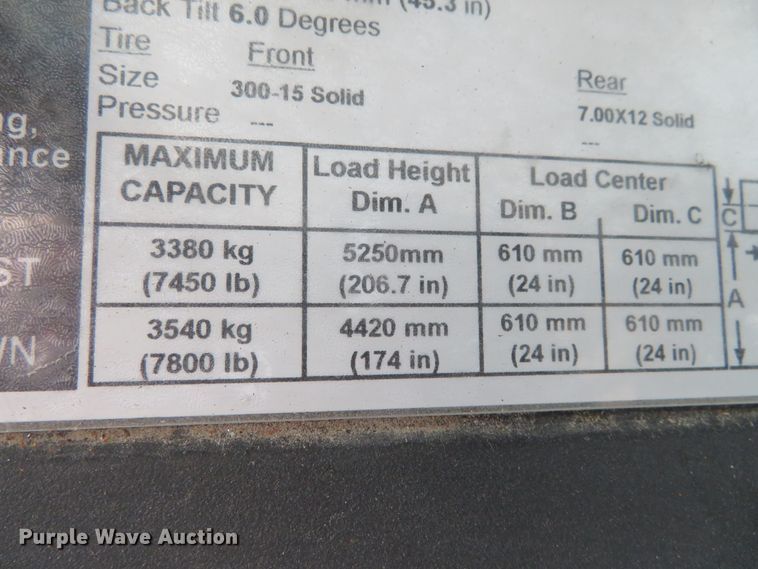 image for item DH0648 2003 Yale GLP080LJNGBE097  forklift