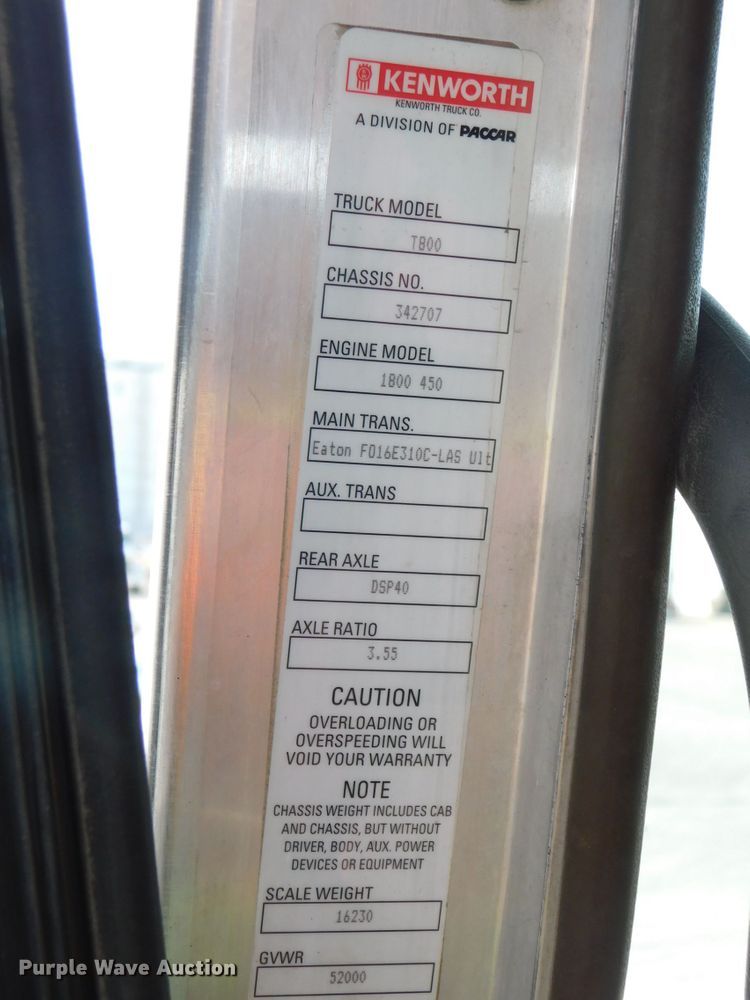 image for item DJ5932 2013 Kenworth T800  semi truck