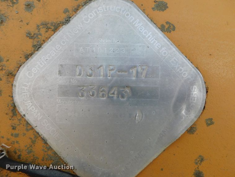 image for item DJ5944 1984 Komatsu D31P-17  dozer