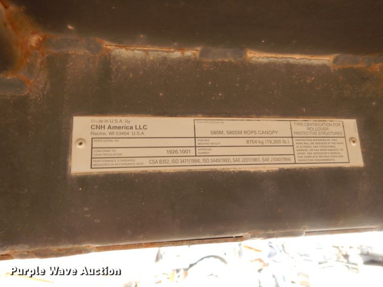 image for item DJ8163 2010 Case 580M Series III  backhoe