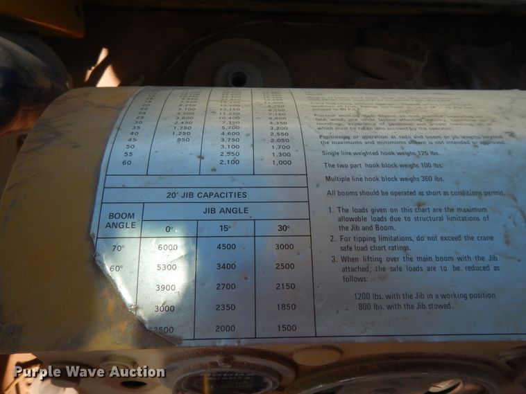 image for item DJ8165 1969 Galion 150A  crane