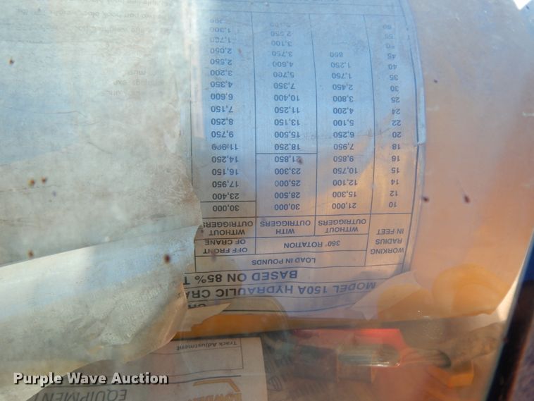 image for item DJ8168 Galion 150A  crane