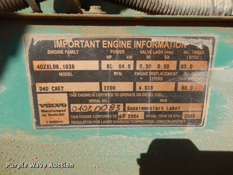 image for item DJ8170 2005 Volvo BL60  backhoe