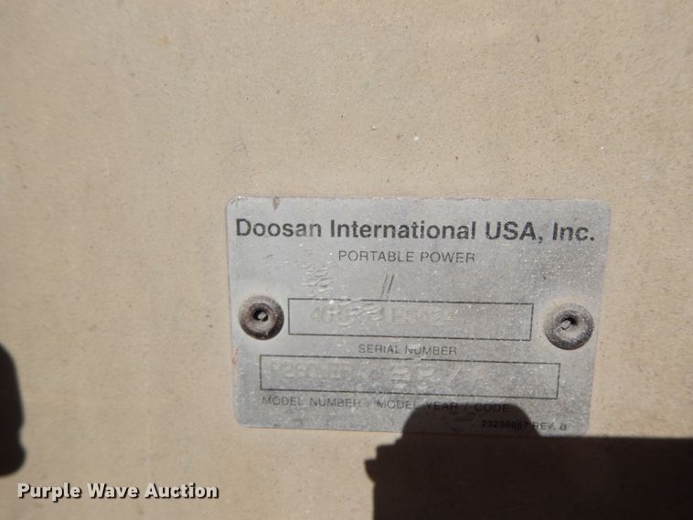 image for item DJ8171 Ingersoll Rand P260WIP  air compressor