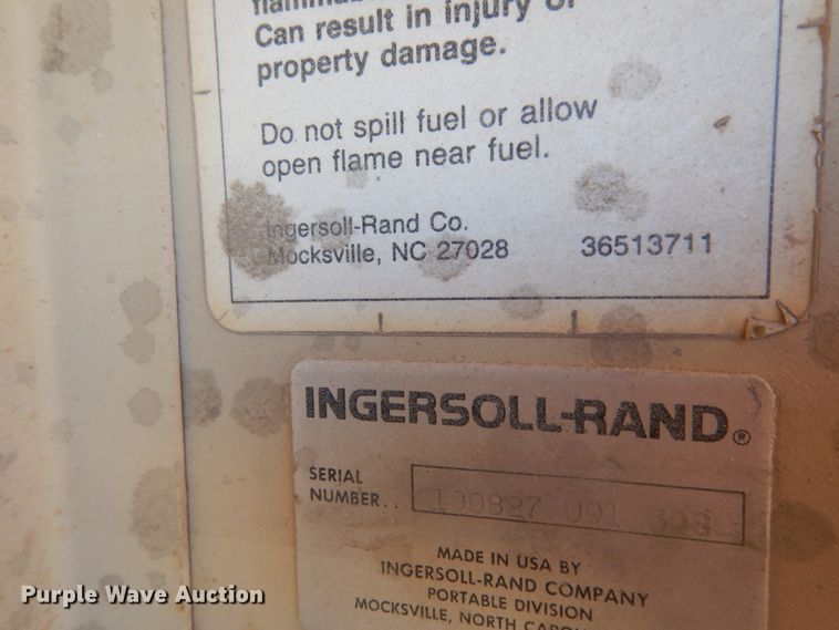 image for item DJ8172 Ingersoll Rand P185  air compressor
