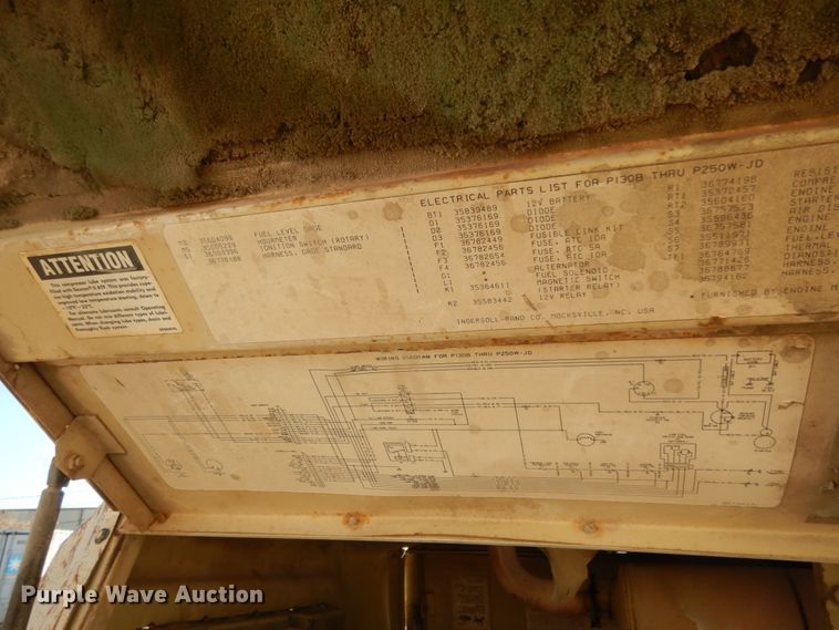 image for item DJ8172 Ingersoll Rand P185  air compressor