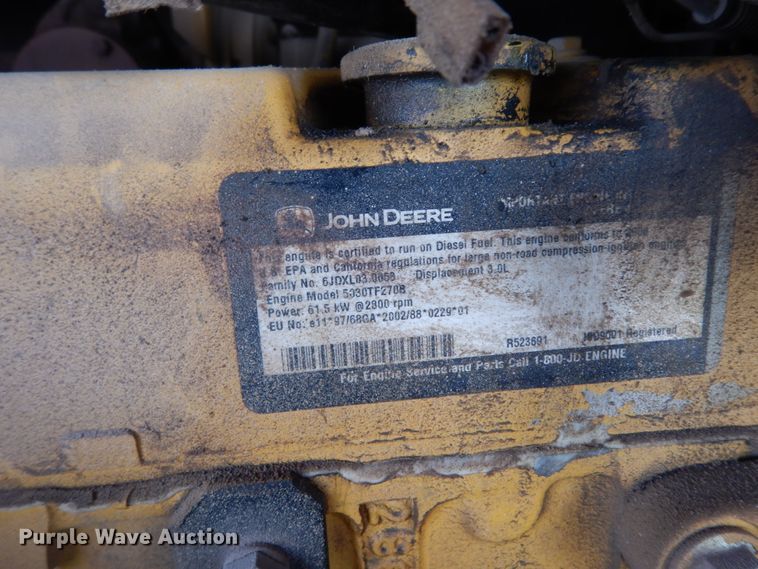 image for item DJ8174 2007 Sullair 260  air compressor