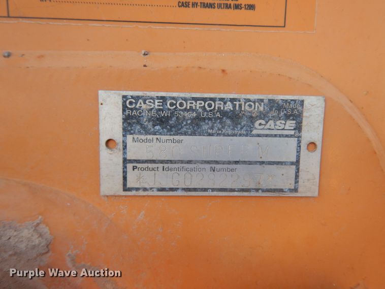 image for item DJ8176 2002 Case 580 Super M  backhoe