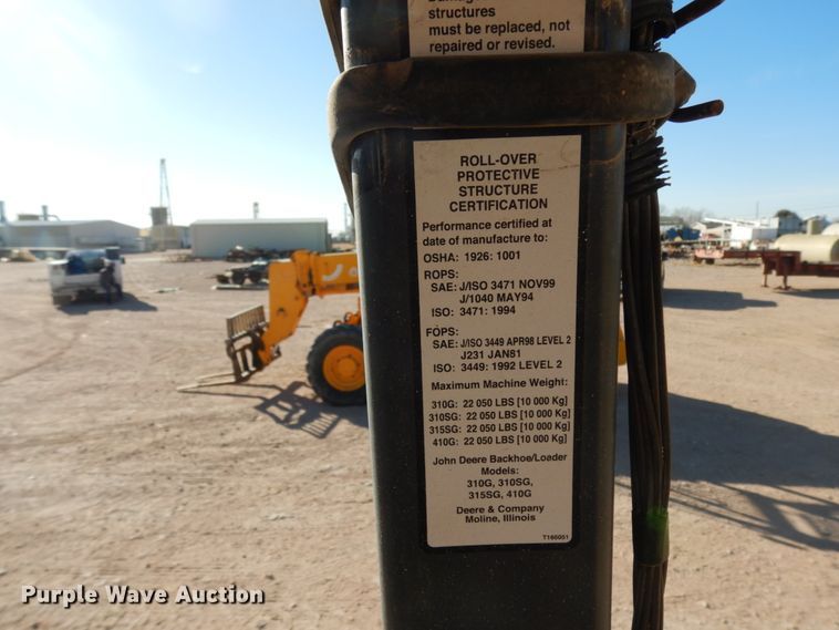 image for item DJ8179 2002 John Deere 310G  backhoe