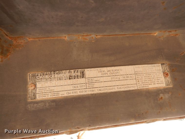 image for item DJ8180 2001 Case 580 Super M  backhoe