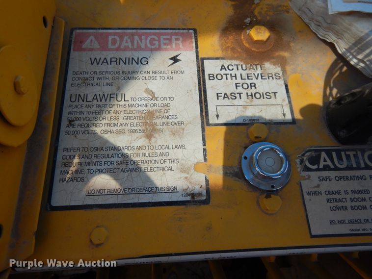 image for item DJ8181 1971 Galion 150A  crane