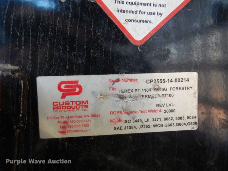 image for item DJ8188 2014 Terex PT110F  skid steer loader