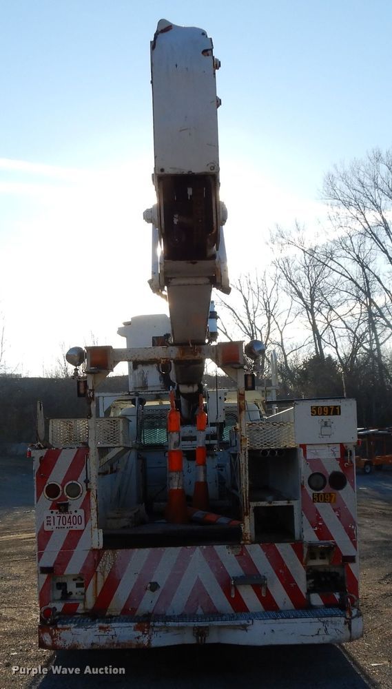image for item DL2017 1998 International 4700  forestry bucket truck