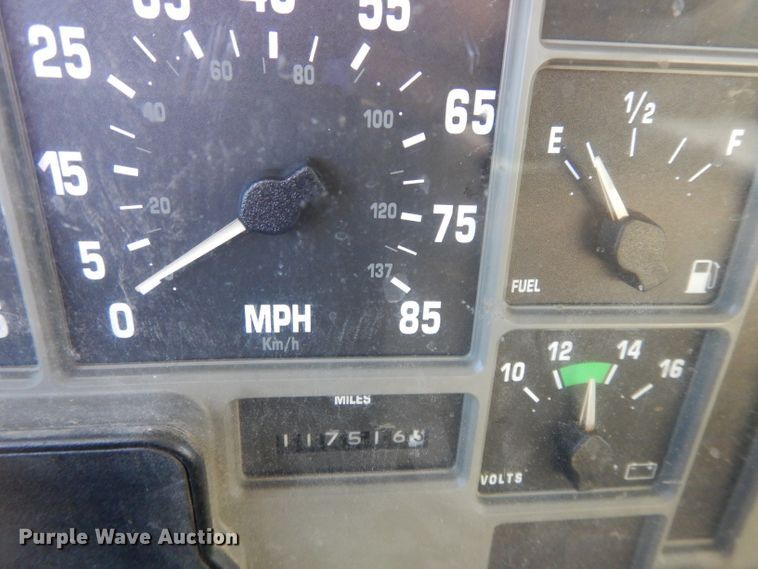 image for item DL2017 1998 International 4700  forestry bucket truck