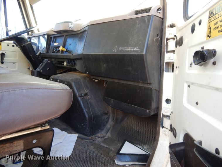 image for item DL2017 1998 International 4700  forestry bucket truck