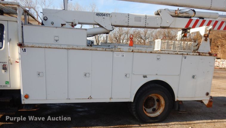 image for item DL2017 1998 International 4700  forestry bucket truck
