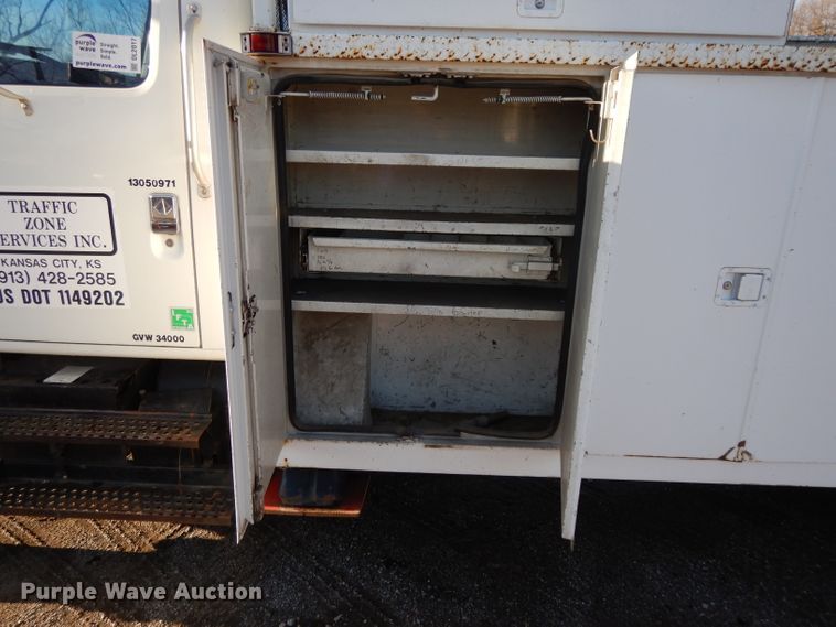 image for item DL2017 1998 International 4700  forestry bucket truck