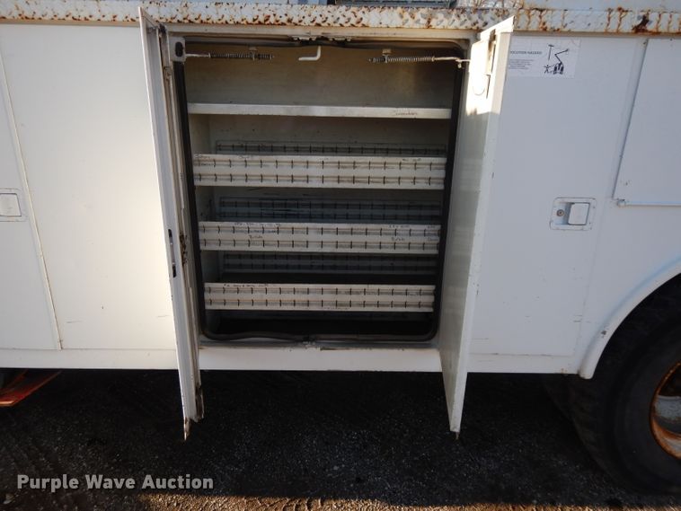 image for item DL2017 1998 International 4700  forestry bucket truck