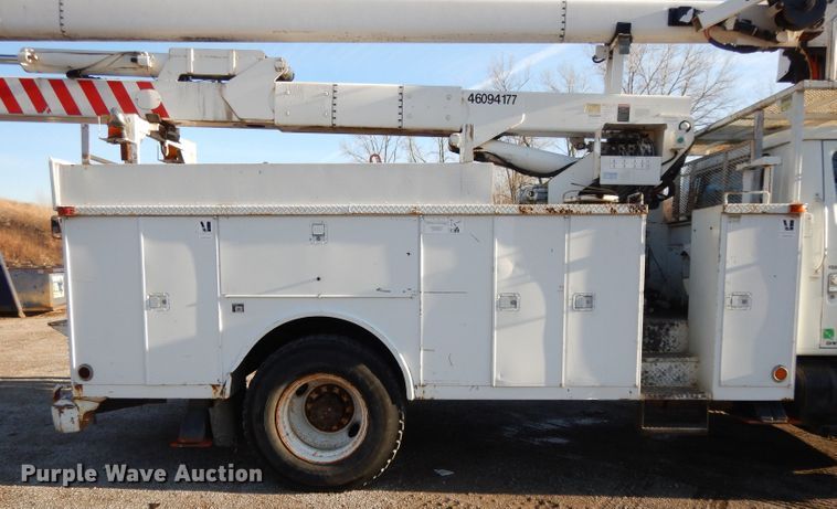 image for item DL2017 1998 International 4700  forestry bucket truck