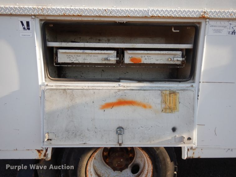 image for item DL2017 1998 International 4700  forestry bucket truck