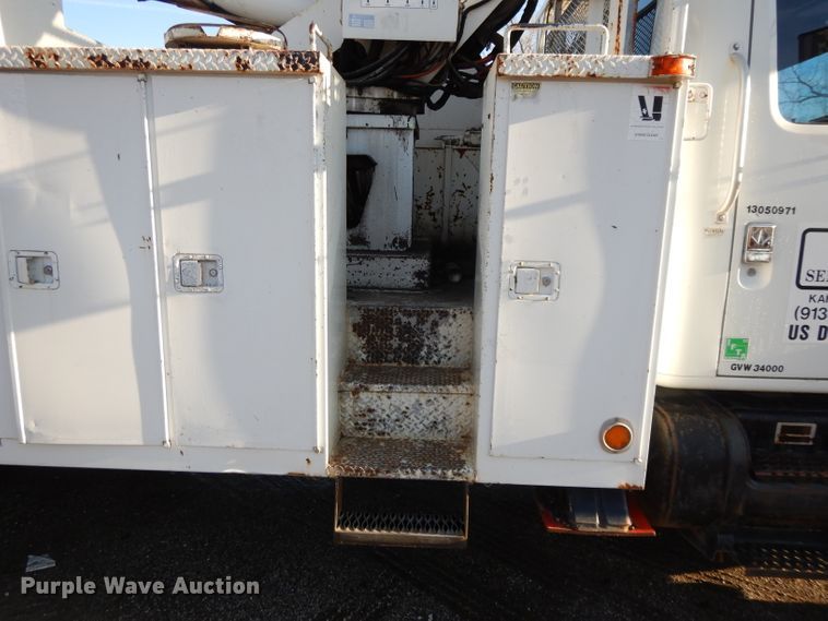 image for item DL2017 1998 International 4700  forestry bucket truck