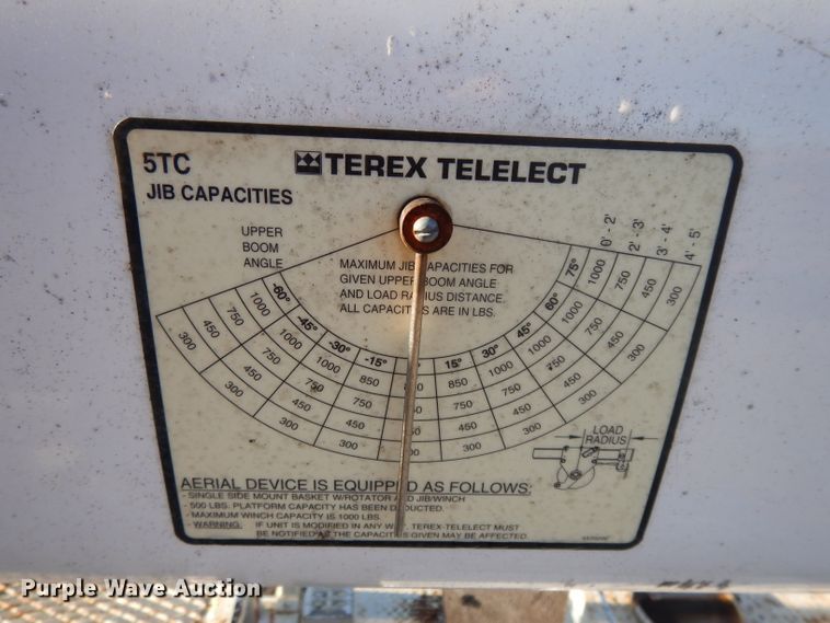 image for item DL2017 1998 International 4700  forestry bucket truck