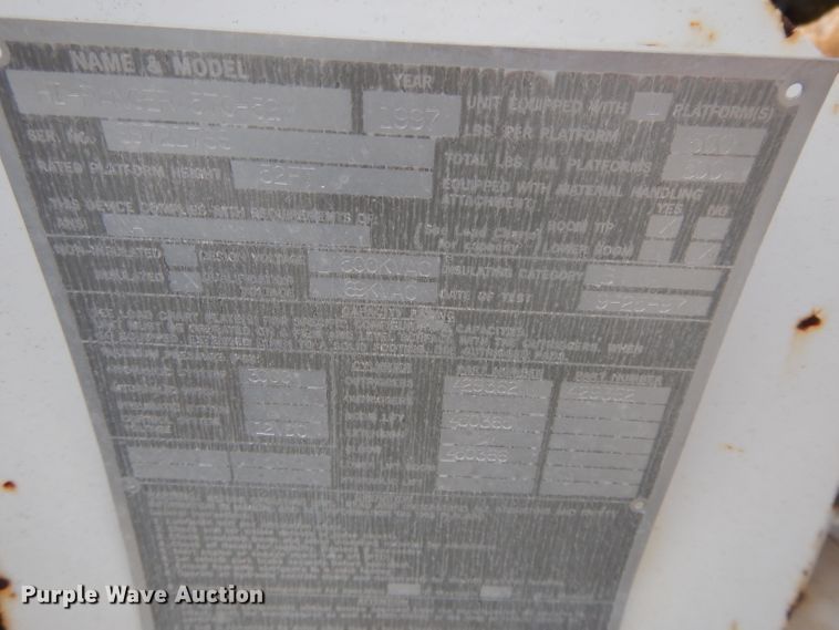 image for item DL2017 1998 International 4700  forestry bucket truck