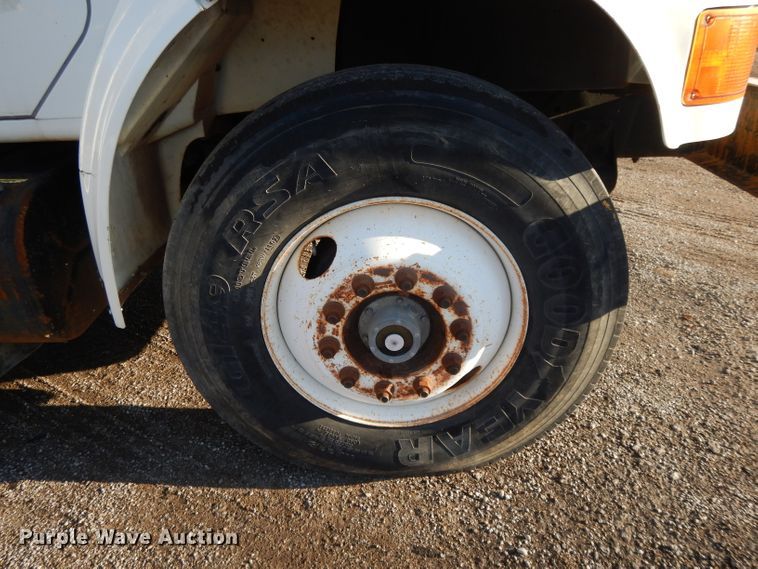 image for item DL2017 1998 International 4700  forestry bucket truck