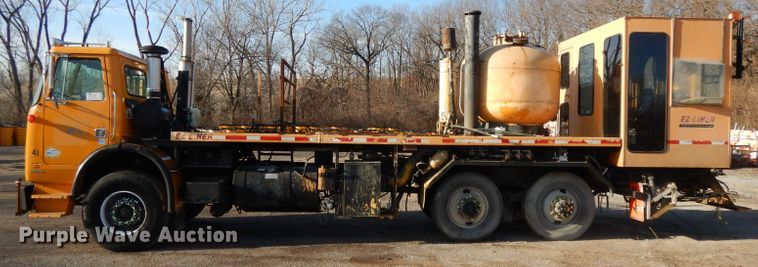 image for item DL2018 1997 Volvo EZ Liner  flatbed truck