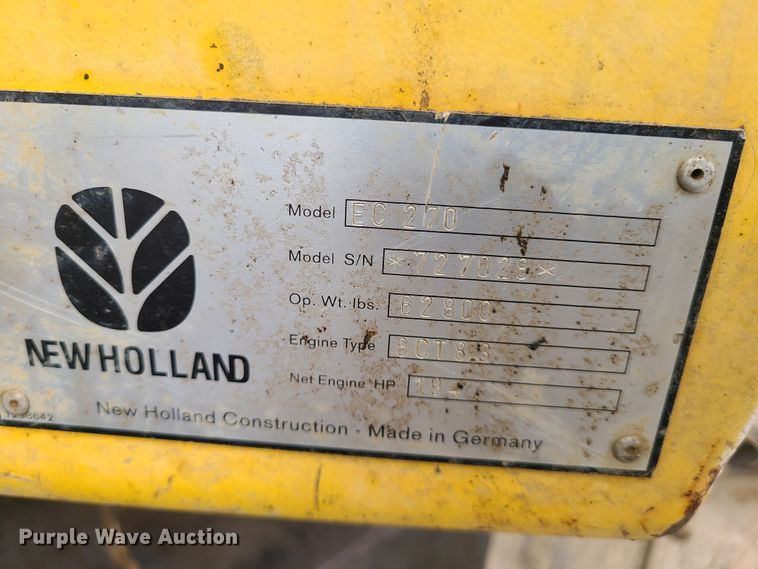 image for item FW9664 New Holland EC270  excavator