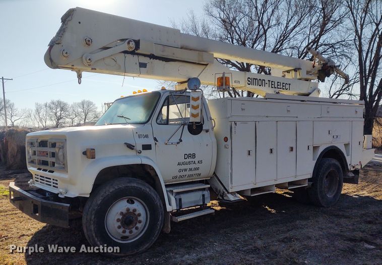 image for item FY9836 1988 GMC TopKick  bucket truck