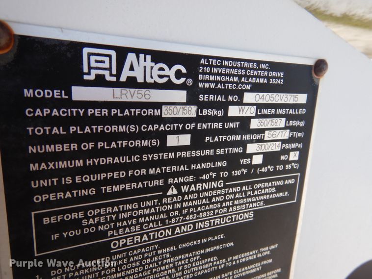 image for item GG9260 2006 International 4300  forestry bucket truck