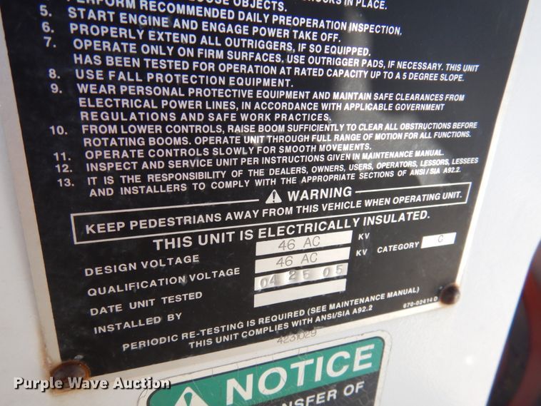 image for item GG9260 2006 International 4300  forestry bucket truck