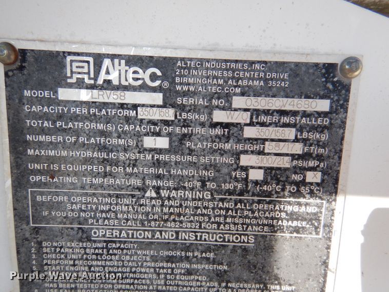 image for item GG9261 2006 International 4300  forestry bucket truck