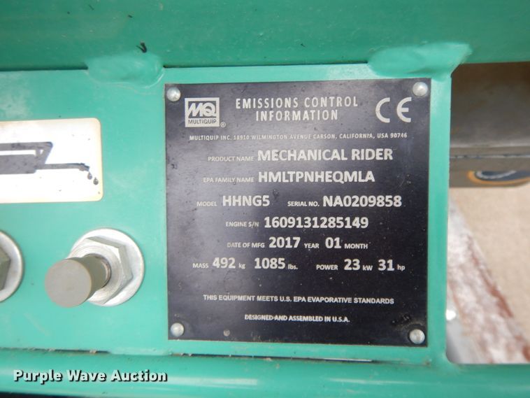 image for item GG9312 2017 Whiteman HHNG5 power trowel