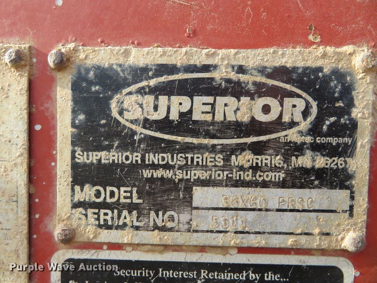 image for item GT9477 2003 Superior 36X60PRSC  radial stacking conveyor