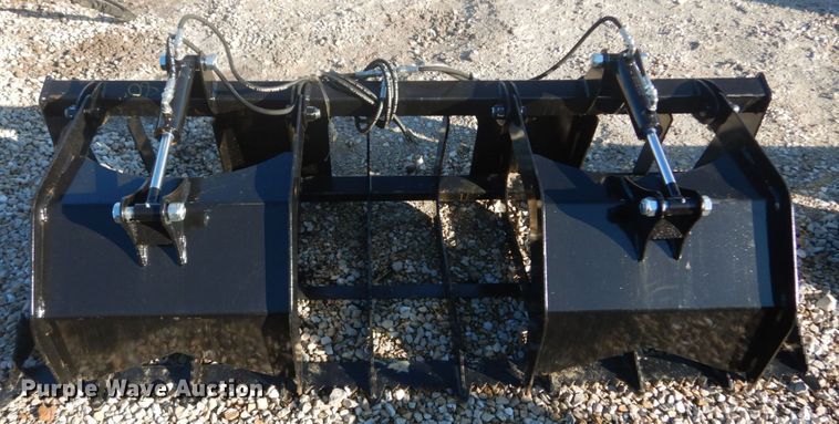 image for item GT9543 80"W skid steer grapple bucket