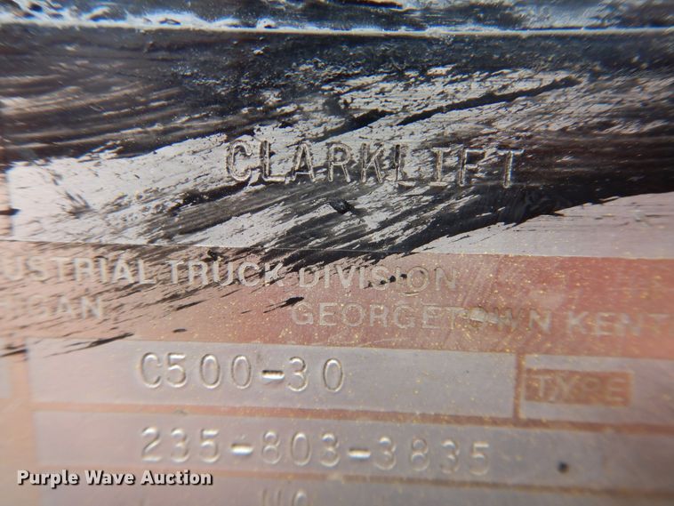 image for item HI9031 Clark C500-30  warehouse forklift
