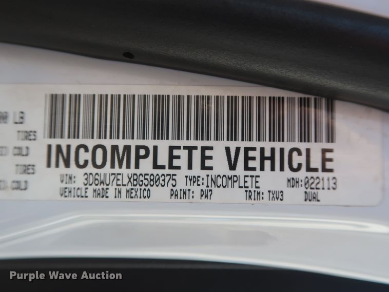 image for item HK9646 2011 Dodge Ram 5500HD  vacuum truck