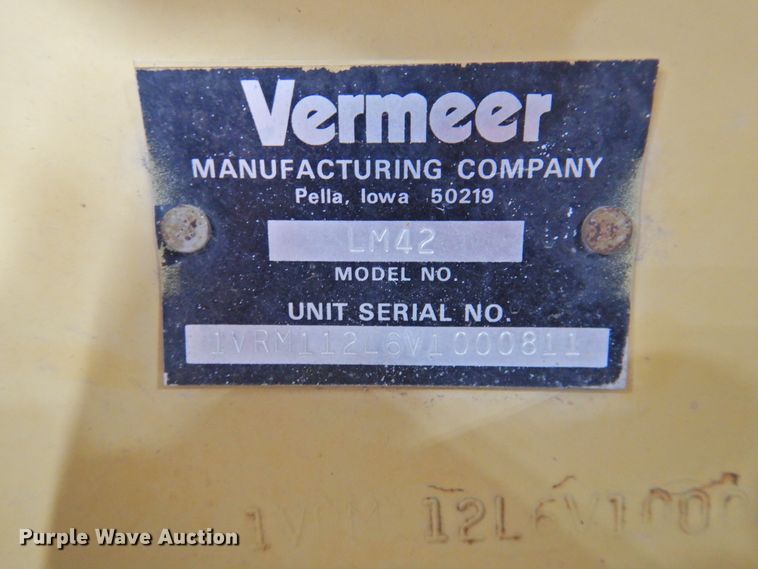 image for item HN9088 1997 Vermeer LM42  trencher