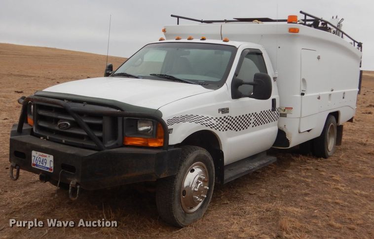 image for item HS9771 1999 Ford F450 Super Duty  service / utility truck with crane