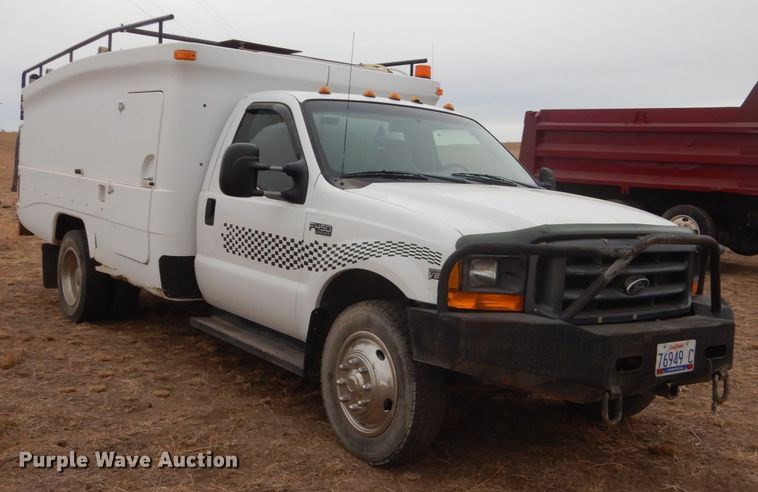 image for item HS9771 1999 Ford F450 Super Duty  service / utility truck with crane