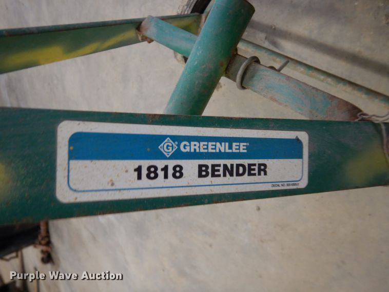 image for item HS9822 Greenlee 1818 conduit bender