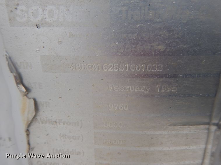 image for item HS9829 1995 Sooner enclosed cargo trailer